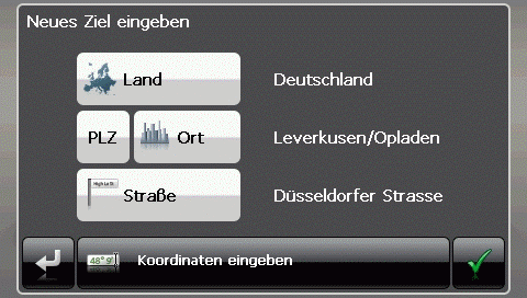 MEDION GoPal 4.0 PE (ALDI) - Zieleingaben - 1
