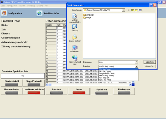 QStarz BT-Q1200 mit Datenlogger und Solarpanel - Daten auslesen - 1