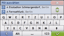 Navman S90i - Zieleingabe - 2