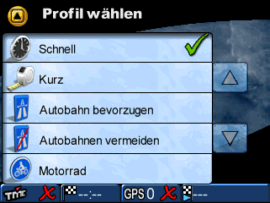 VDO Dayton PN 2050 im GEO24-Test - Routenoptionen - 1