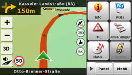 Mio C620t - Darstellung - 2