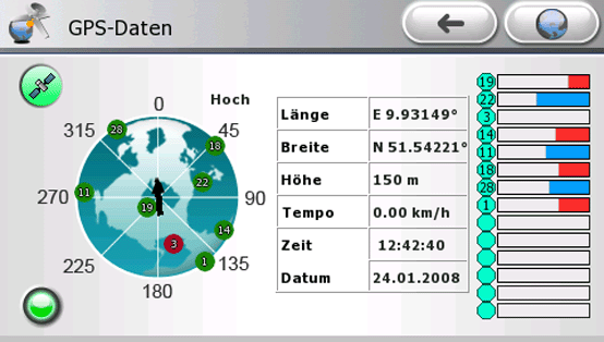 Mio C620t - GPS-Empfang - 1