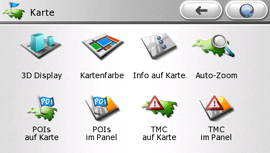 Mio C620t - Menüführung - 1