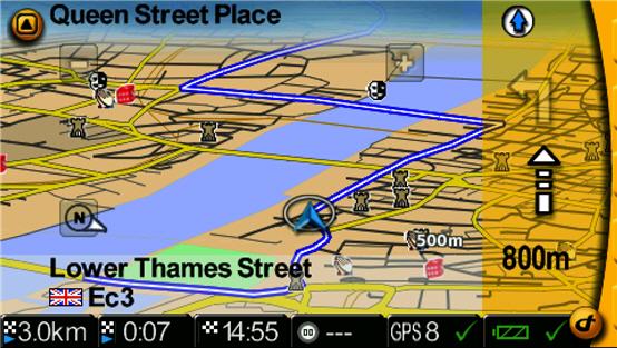 VDO Dayton PN 4000 - Kartendarstellung - 1