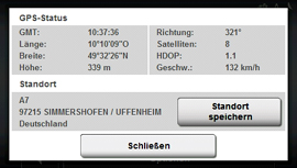 NAVIGON 2100 / 2110 max - GPS Empfang - 1