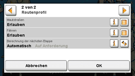 NAVIGON 2100 / 2110 max - Routenoptionen - 2