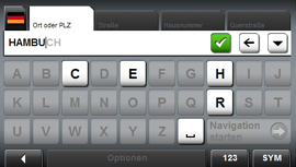 NAVIGON 2100 / 2110 max - Zieleingabe - 2