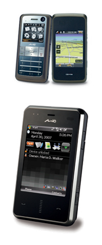 Zwei neue Mobiltelefone mit GPS und MioMap 2008...