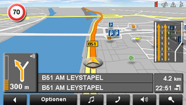 NAVIGON 8110 - Darstellung und POI Vielfalt, Ansagen und Lautstärke, POI-Warner (5540) - 1
