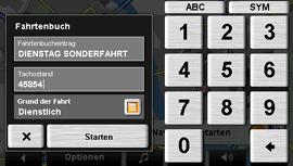 NAVIGON 8110 - Fahrtenbuch - 1
