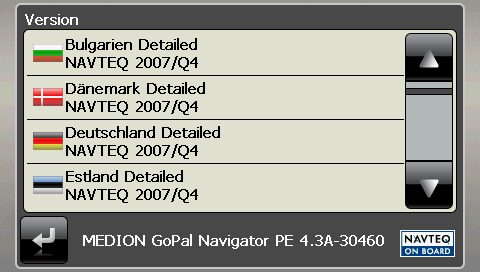 MEDION MD96630/MD96690 mit GoPal 4.3 PE bzw. GoPal 4.5 AE - Die Hardware- und Softwaredaten des E4430 - 1