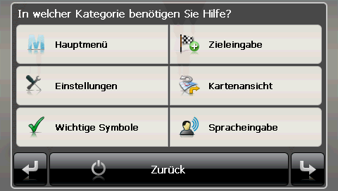 MEDION MD96630/MD96690 mit GoPal 4.3 PE bzw. GoPal 4.5 AE - Die Hilfefunktion - 1