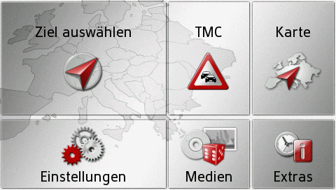 Preview Beckersoftware auf iGo8-Basis - Das Startmenue - 1