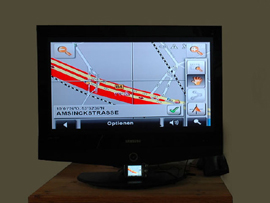 E-Ten glofiish V900 mit GNS TrafficBox FM9BT-Y - TV Out - 2