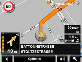 NAVIGON 1200 / 1210 - Geschwindigkeitswarner, Darstellung, POI Vielfalt und POI-Warner (5905) - 1
