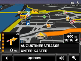 NAVIGON 1200 / 1210 - Geschwindigkeitswarner, Darstellung, POI Vielfalt und POI-Warner (5905) - 2