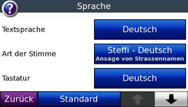 Garmin nüvi 860TFM - Ansagen - 1