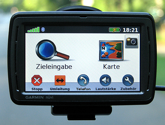Garmin nüvi 860TFM - Die Menüs - Sekundäre Buttons - 1