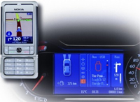 Ford kündigt neue Navigationslösung an, die ein Mobiltelefon mit einem Festeinbau kombiniert...