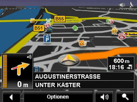 NAVIGON 2200 / 2210 - Geschwindigkeits- und POI-Warner, Darstellung & POI-Vielfalt (6356) - 2