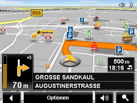 NAVIGON 2200 / 2210 - Reality View und Fahrspur-Assistent Pro, Routenoptionen (6360) - 1