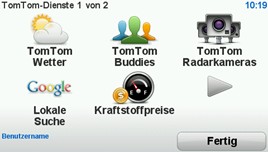 TomTom GO 940 LIVE - Wichtige Menüfunktionen - 2