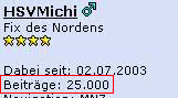 25.000 Postings von nur einem Nutzer im Forum von pocketnavigation.de erreicht...