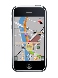 Die MobileNavigator Software kommt für's iPhone 3G und vielleicht auch für Googles Android...