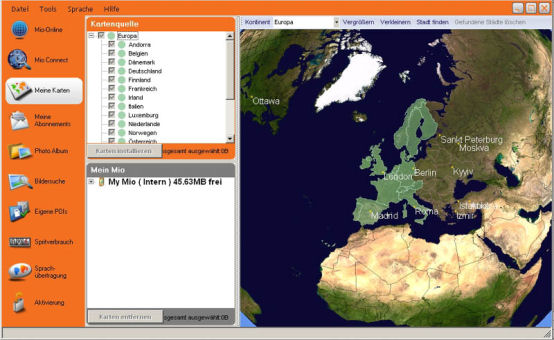 Mio Moov 370 Europa Plus - Navigation mit Miomap: Kartendaten, Benutzerführung, Zieleingabe (6527) - 1