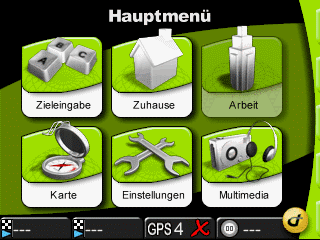VDO Dayton PN 2050 Testankündigung - Screenshots vom Menu in verschiedenen Farbgebungen - 1