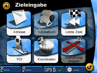 VDO Dayton PN 2050 Testankündigung - Screenshots von der Zieleingabe, Karte und POIs - 1
