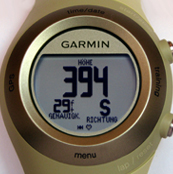 Garmin Forerunner 405 - Menüführung - 2