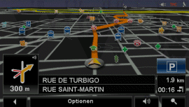 NAVIGON 4310 max - Geschwindigkeitswarner, Darstellung, POI-Vielfalt und POI-WARNER (6676) - 2