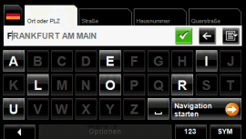 NAVIGON 4310 max - Zieleingabe - 2
