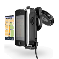 Apple kündigt die TomTom Navigationsoftware fürs iPhone 3G mit spezieller Halterung an...