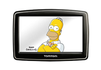 Die gelbe Comicfigur Homer Simpson leiht den TomTom Navigationsgeräten seine Stimme...