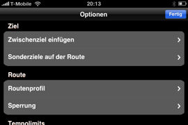 NAVIGON MobileNavigator fürs iPhone - Zwischenziele und Sonderziele auf der Route - 1