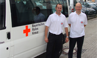 Garmin unterstützt das Münchner Roten Kreuz mit einer Spende von 100 Navigationsgeräten...