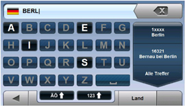 Krämer KR-747 1-DIN Radio-Navigationssystem - Adresseneingabe - 2