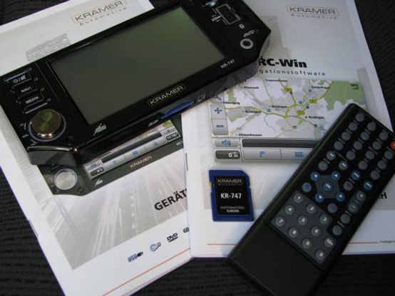 Krämer KR-747 1-DIN Radio-Navigationssystem - Technische Daten - 1