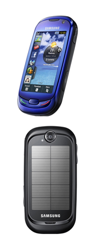Samsung bringt noch im November ein Handy mit Solarmodul auf den Markt, das aus recycelten Wasserflaschen gefertigt wurde...