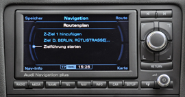 Audi RNS-E 2009 - Navigation - Zieleingabe - 1