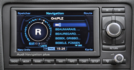 Audi RNS-E 2009 - Navigation - Zieleingabe - 2