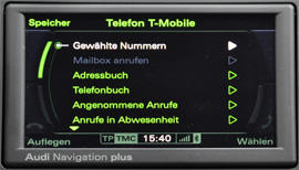 Audi RNS-E 2009 - Telefonfunktion - 1