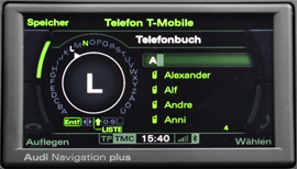 Audi RNS-E 2009 - Telefonfunktion - 2