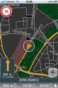 Die iPhone Software Skobbler wird ab Frühjahr 2010 mit OpenStreetMap Karten navigieren...