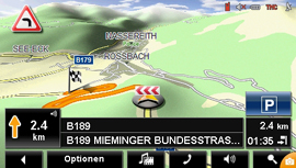 NAVIGON 8410 Upgrade 8450 - Warnung vor Gefahrenstellen - 1