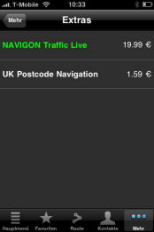 Traffic Live als Zusatzdienst zum Navigon MobileNavigator für das iPhone - Kauf und Installation - 3