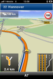 Traffic Live als Zusatzdienst zum Navigon MobileNavigator für das iPhone - Traffic Live in der Praxis - 1