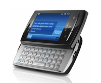 Auf dem MWC in Barcelona zeigt Sony Ericsson zwei kleine Xperia X10 mini Smartphones mit Android OS...